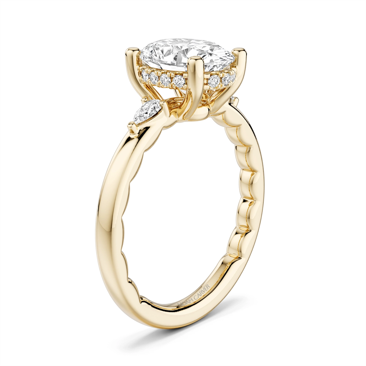 Noam Carver  Engagement Rings in Yellow Gold containing Diamond LU040-01YM2-A