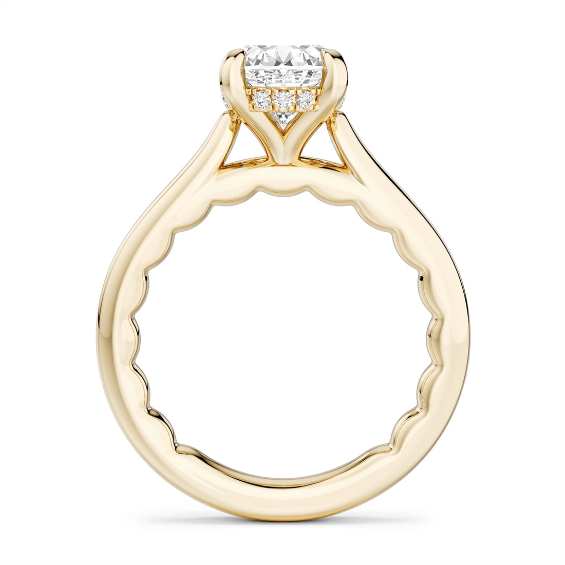 Noam Carver  Engagement Rings in Yellow Gold containing Diamond LU041-02YM2-A