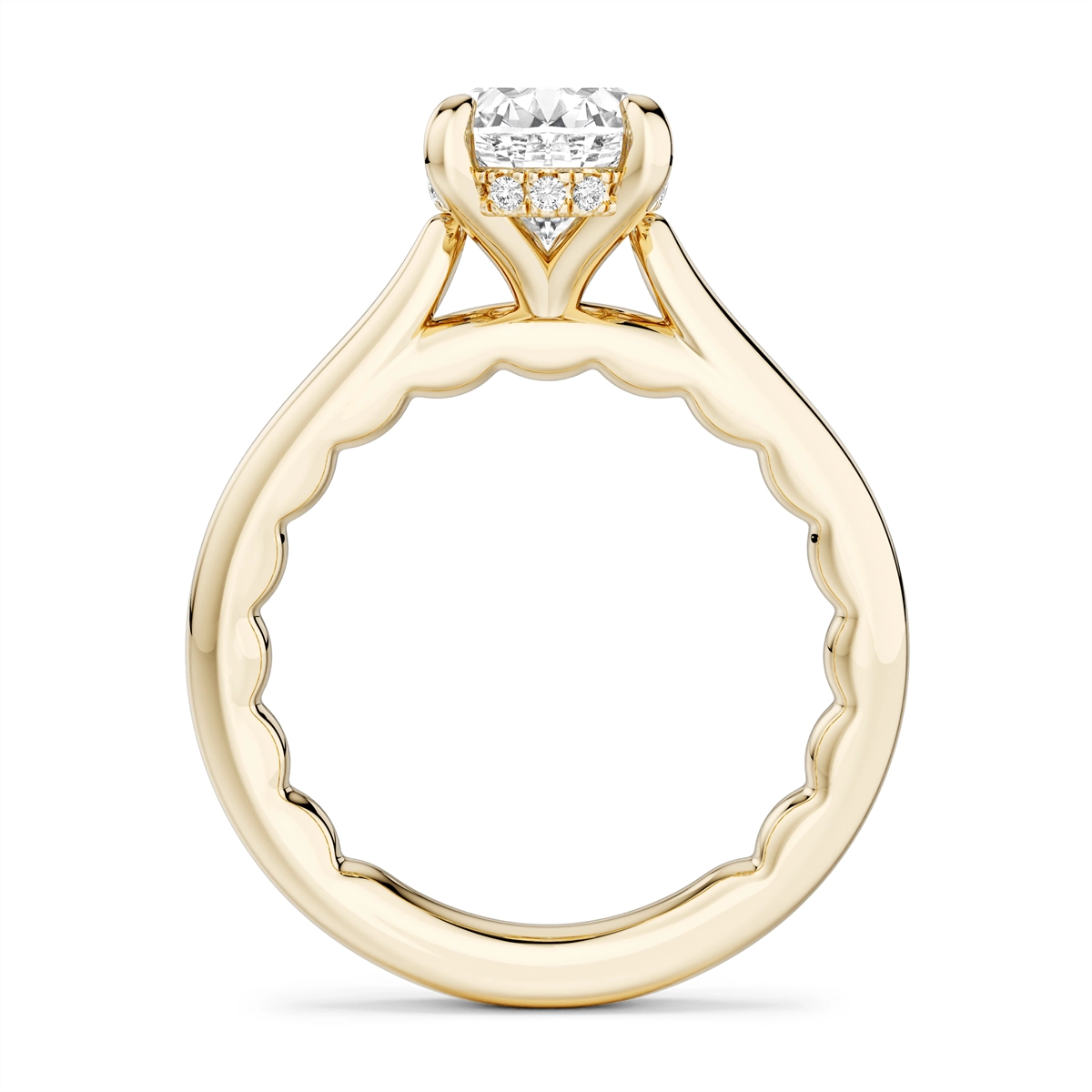 Noam Carver  Engagement Rings in Yellow Gold containing Diamond LU041-02YM2-A
