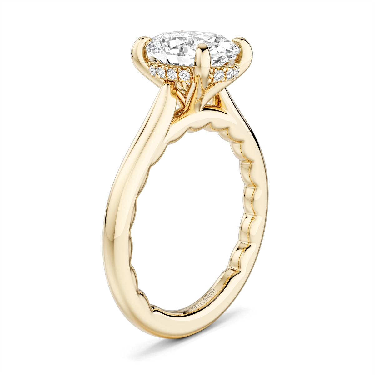 Noam Carver  Engagement Rings in Yellow Gold containing Diamond LU041-02YM2-A