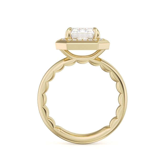 Noam Carver  Engagement Rings in Yellow Gold containing Diamond LU042-03YM3-A