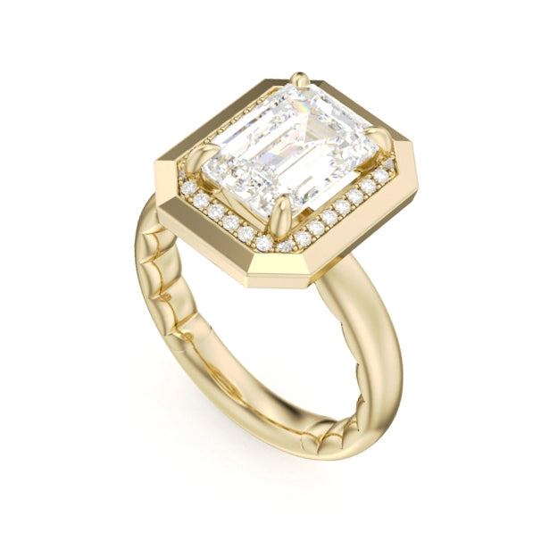 Noam Carver  Engagement Rings in Yellow Gold containing Diamond LU042-03YM3-A