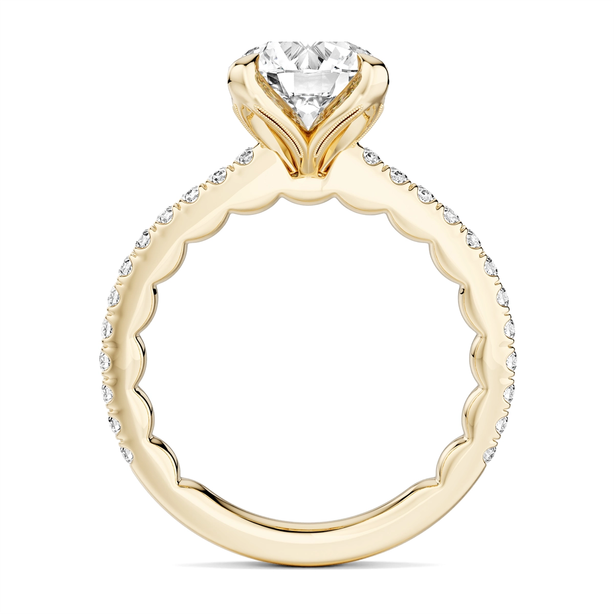 Noam Carver  Engagement Rings in Yellow Gold containing Diamond LU048-01YM18-A