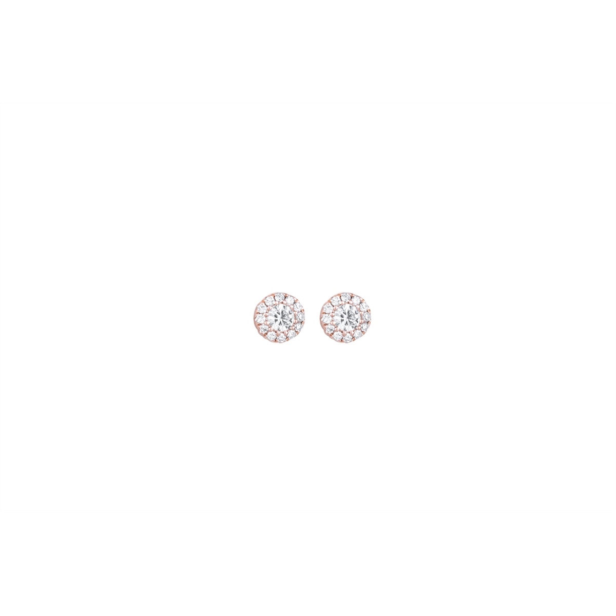 Earrings Earrings in Rose Gold containing Diamond SC55003309-STUDS