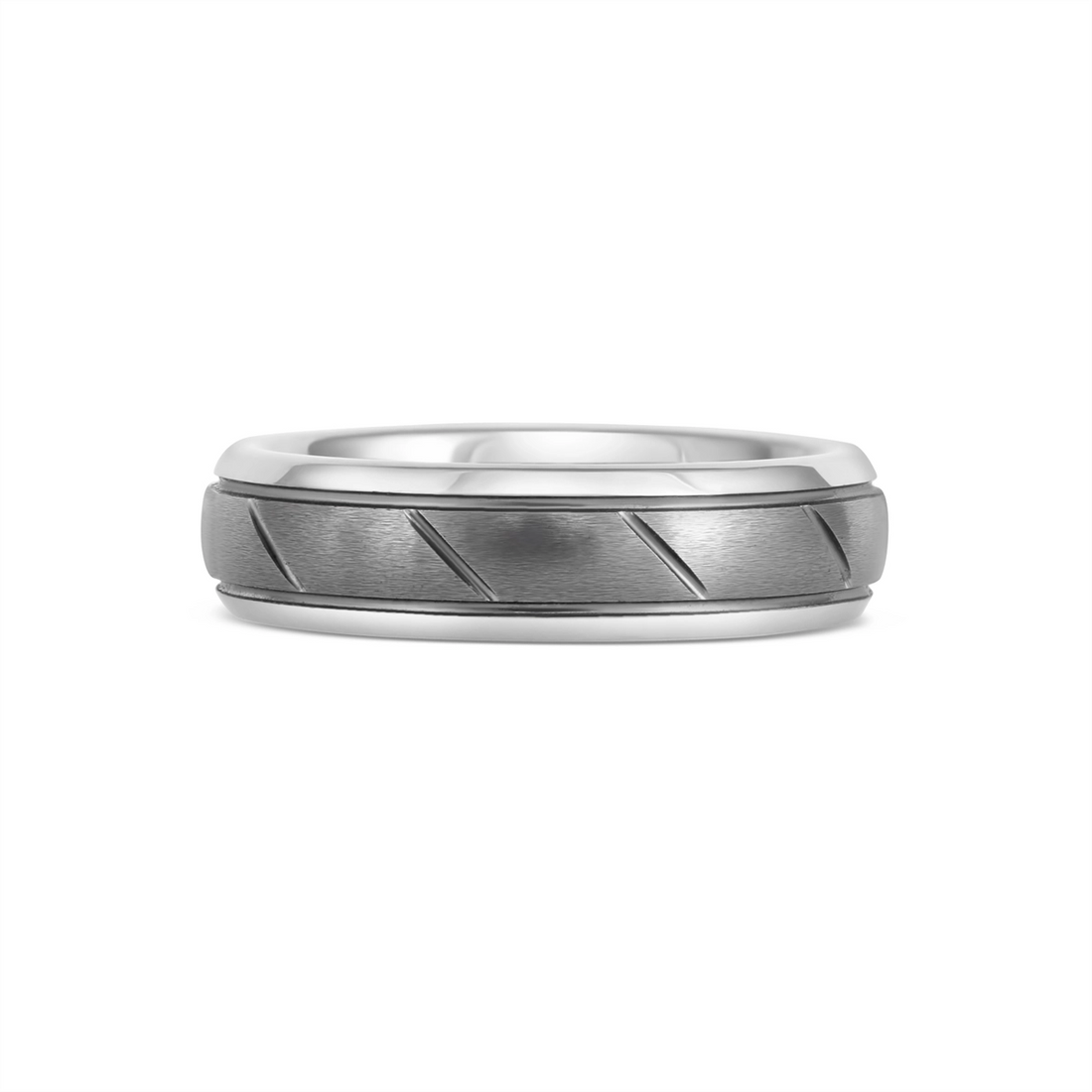 Mens Bands Wedding Rings in Alternative Metals 11-2215-9.5