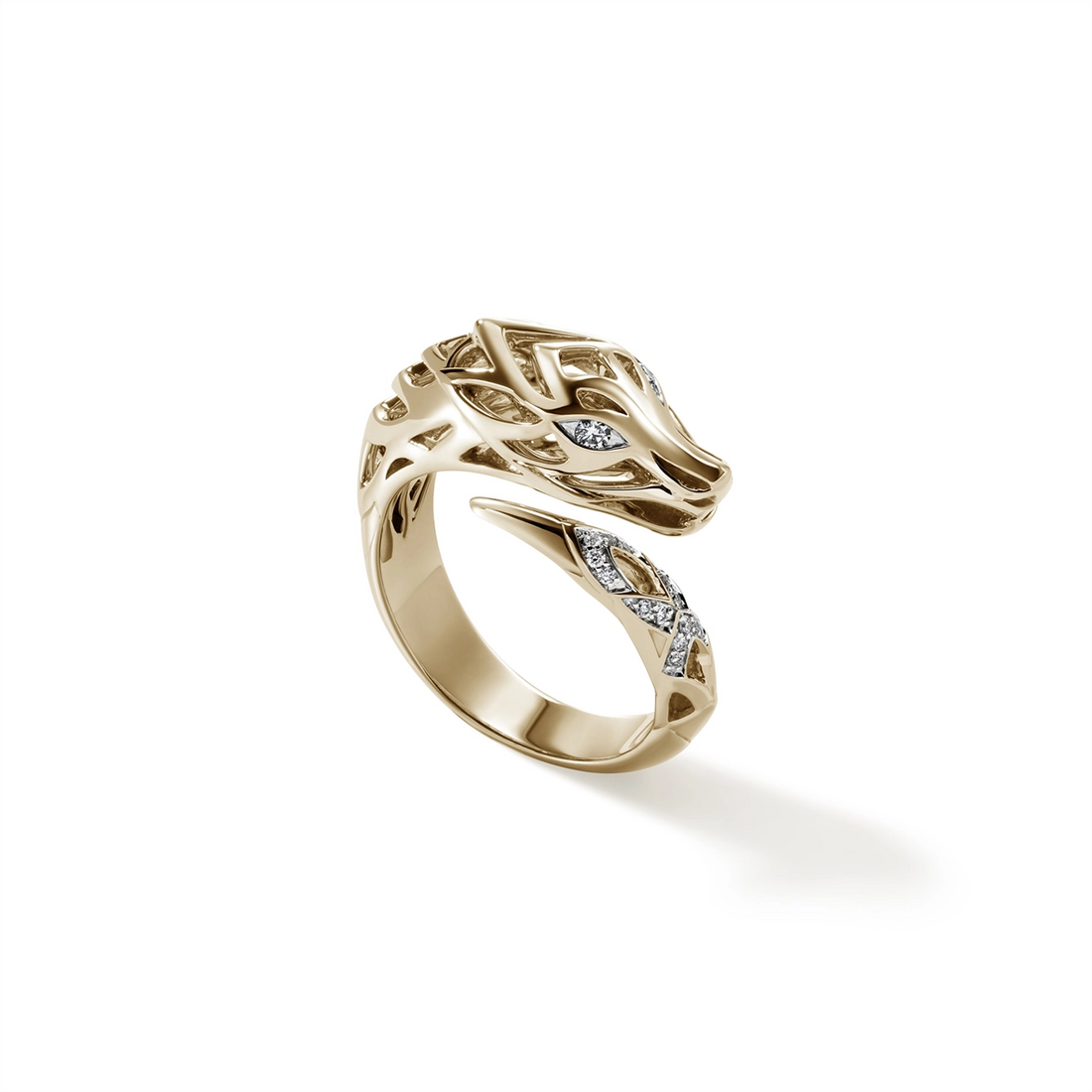 John Hardy Rings in Yellow Gold containing Diamond RGGX603552DIX7