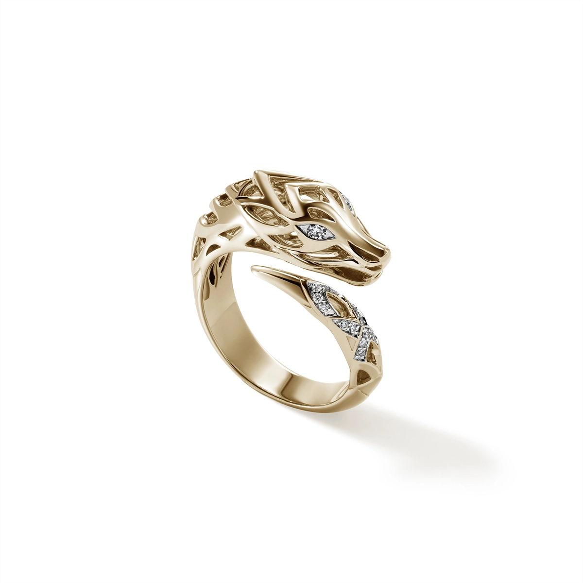 John Hardy Rings in Yellow Gold containing Diamond RGGX603552DIX7