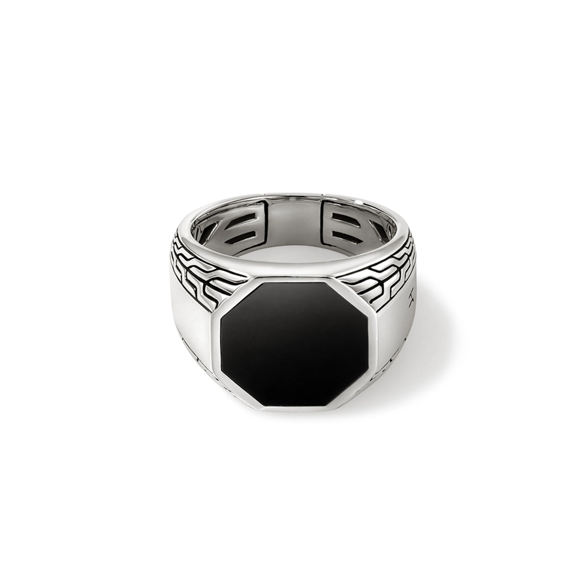 John Hardy Rings in Silver containing Black onyx RMS9011531BONX10
