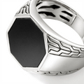 John Hardy Rings in Silver containing Black onyx RMS9011531BONX10