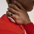 John Hardy Rings in Silver containing Black onyx RMS9011531BONX10