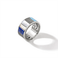 John Hardy Rings in Mixed Metals containing Mother of pearl, Lapis, Multi-gemstone, Turquoise RMZS9009795MOPTQBMX10