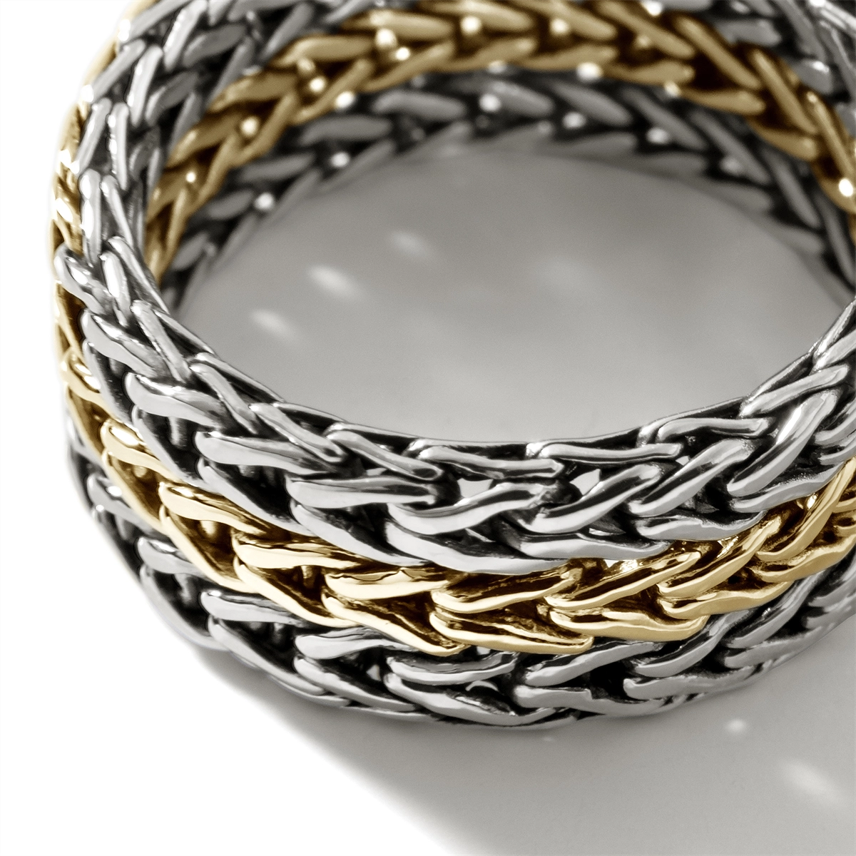 John Hardy Rings in Mixed Metals RZ900949X10