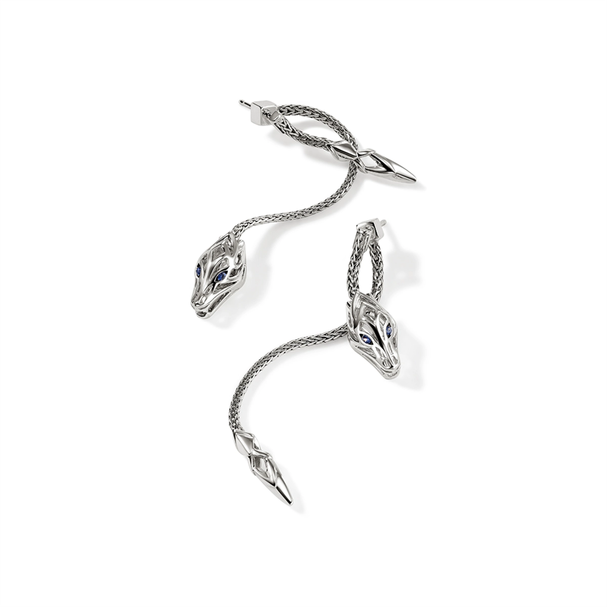 John Hardy Earrings in Silver containing Sapphire EBS603361BSP