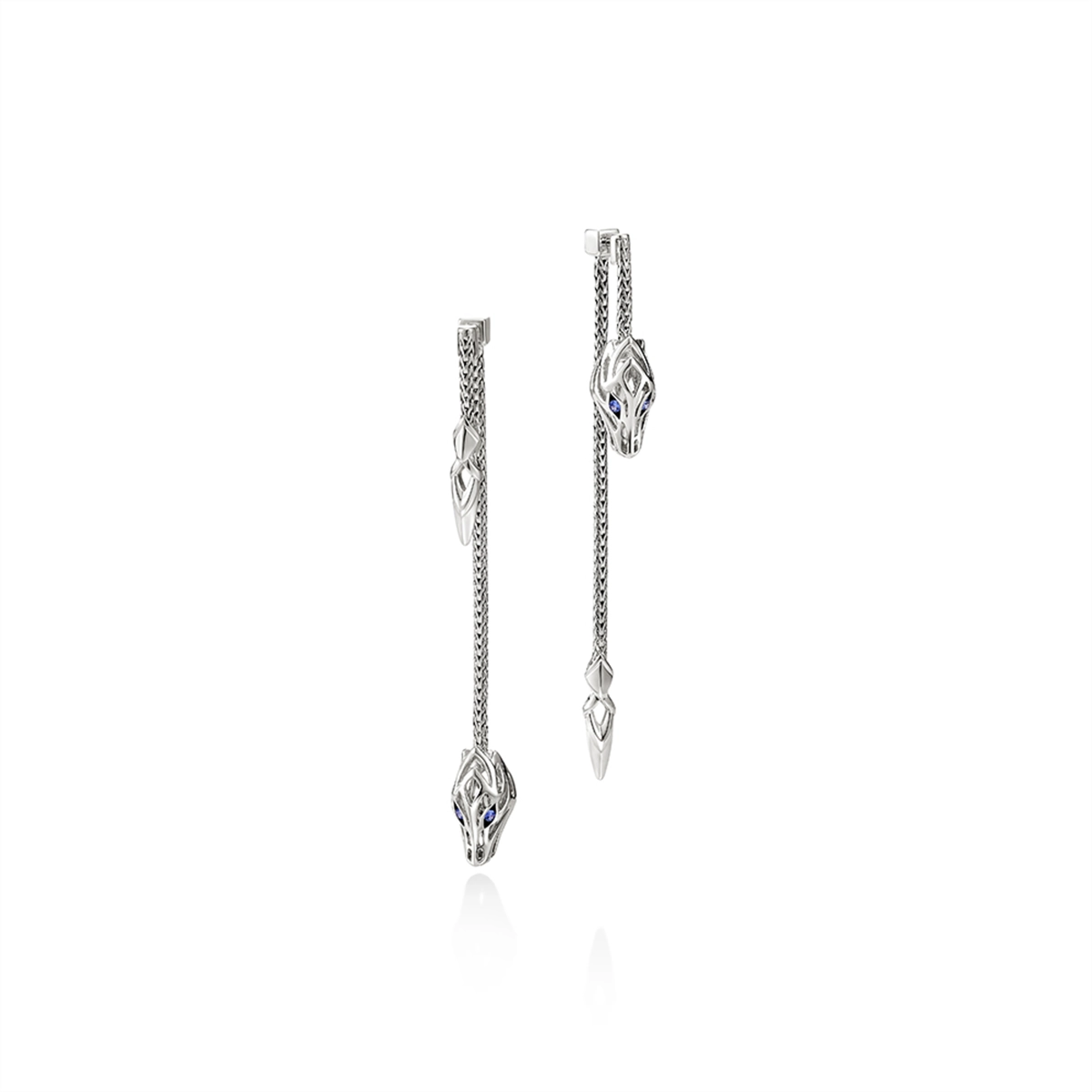 John Hardy Earrings in Silver containing Sapphire EBS603361BSP