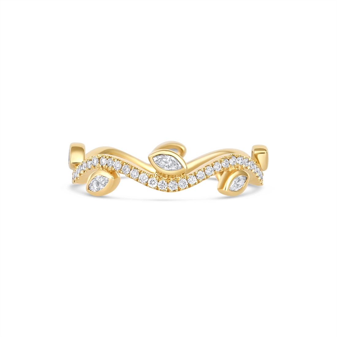 Wedding Bands Rings in Yellow Gold containing Diamond 451660