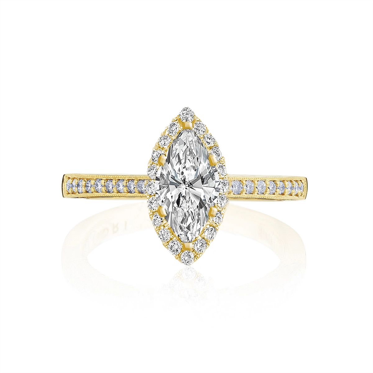 Tacori Engagement Rings in Yellow Gold containing Diamond P103 2 MQ 13x6.5 FY