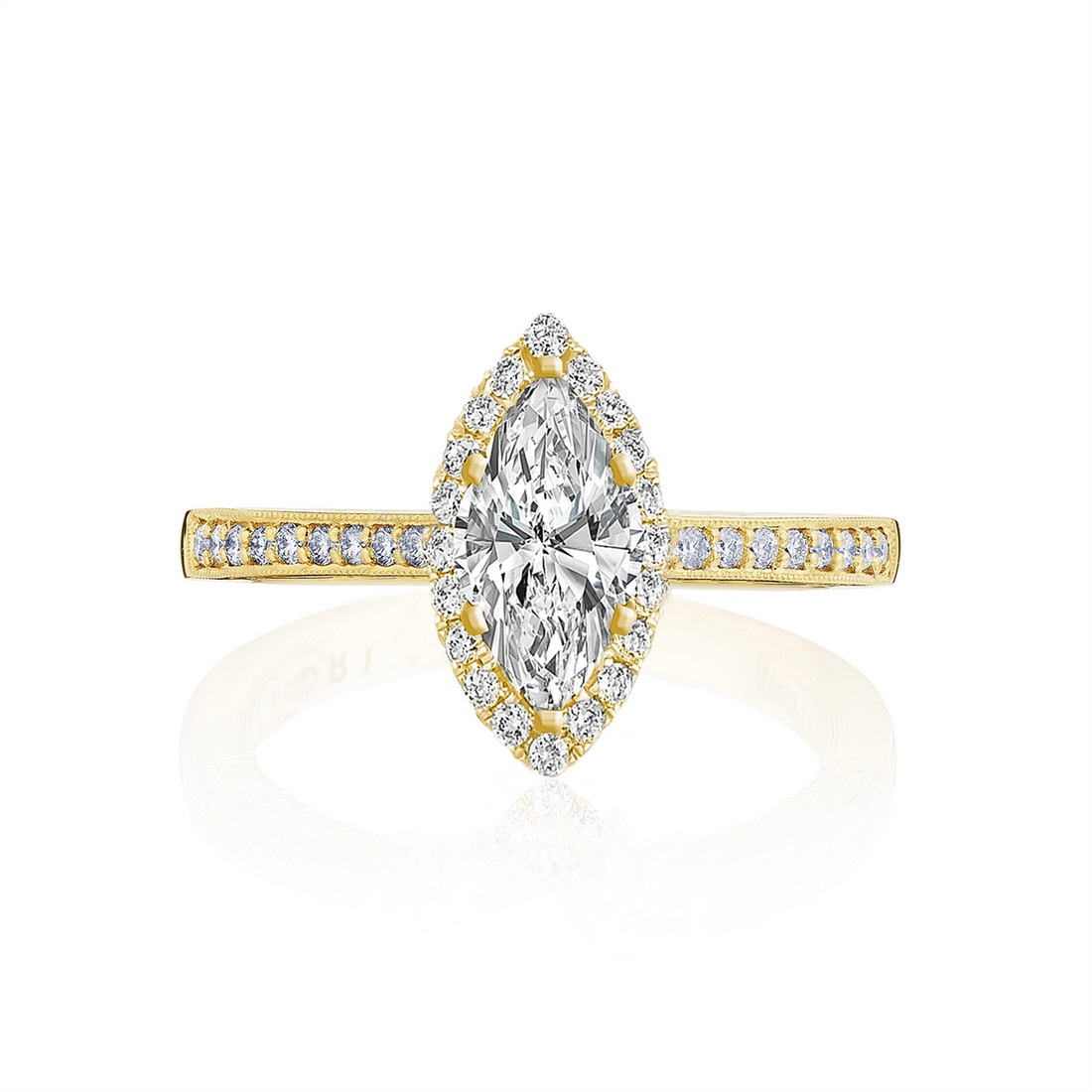 Tacori Engagement Rings in Yellow Gold containing Diamond P103 2 MQ 13x6.5 FY