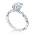 Tacori Engagement Rings in White Gold containing Diamond 2690 1.7 OV 11x8 W