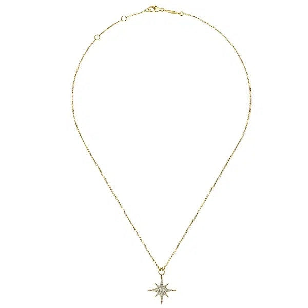 Gabriel & Co Necklaces in Yellow Gold containing Diamond NK4847Y45JJ