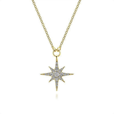 Gabriel & Co Necklaces in Yellow Gold containing Diamond NK4847Y45JJ