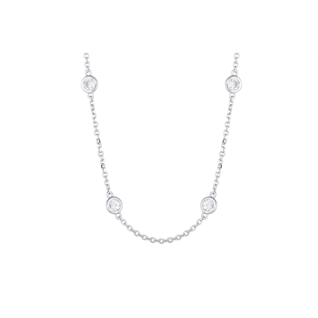 Necklaces Necklaces in White Gold containing Diamond 451700