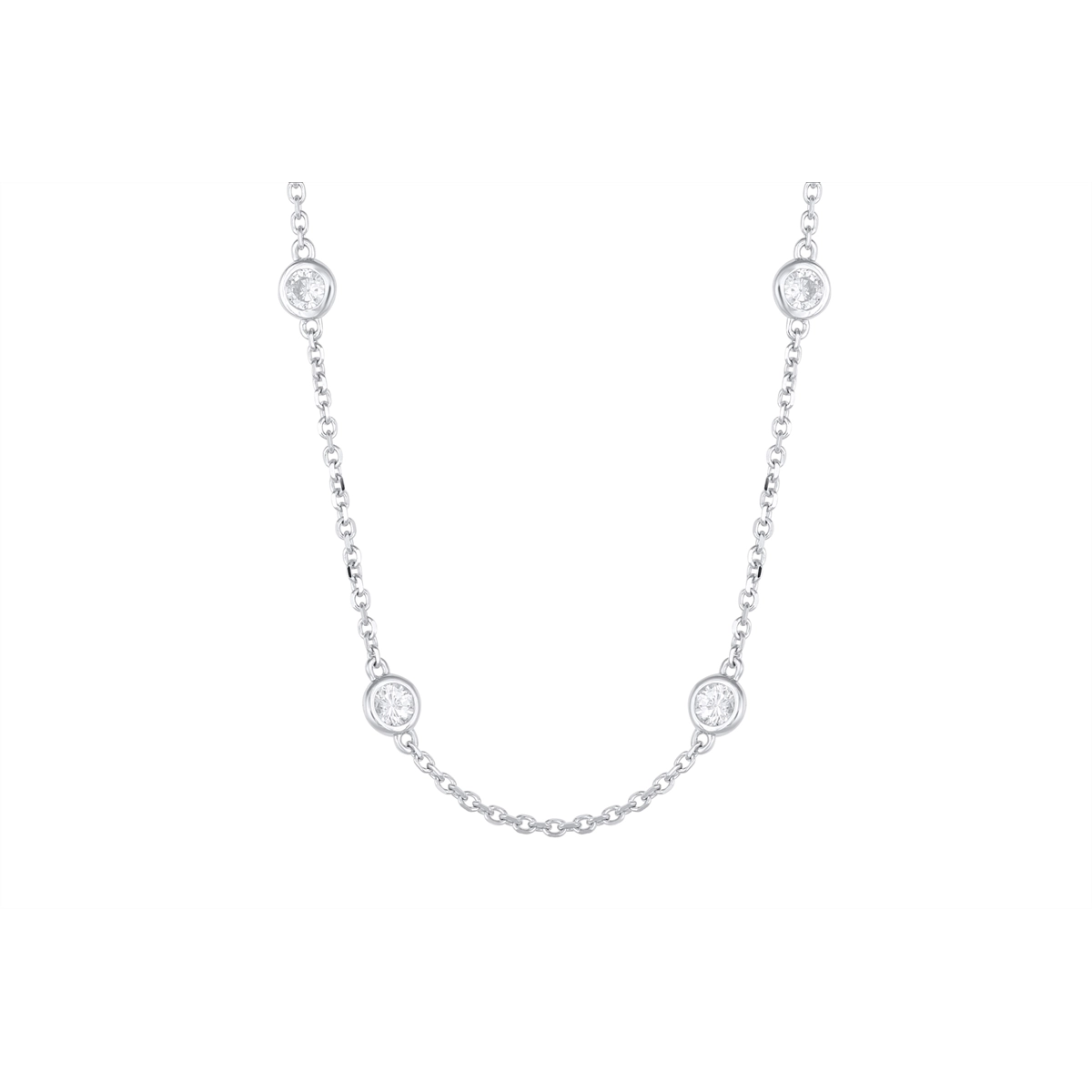 Necklaces Necklaces in White Gold containing Diamond 451700