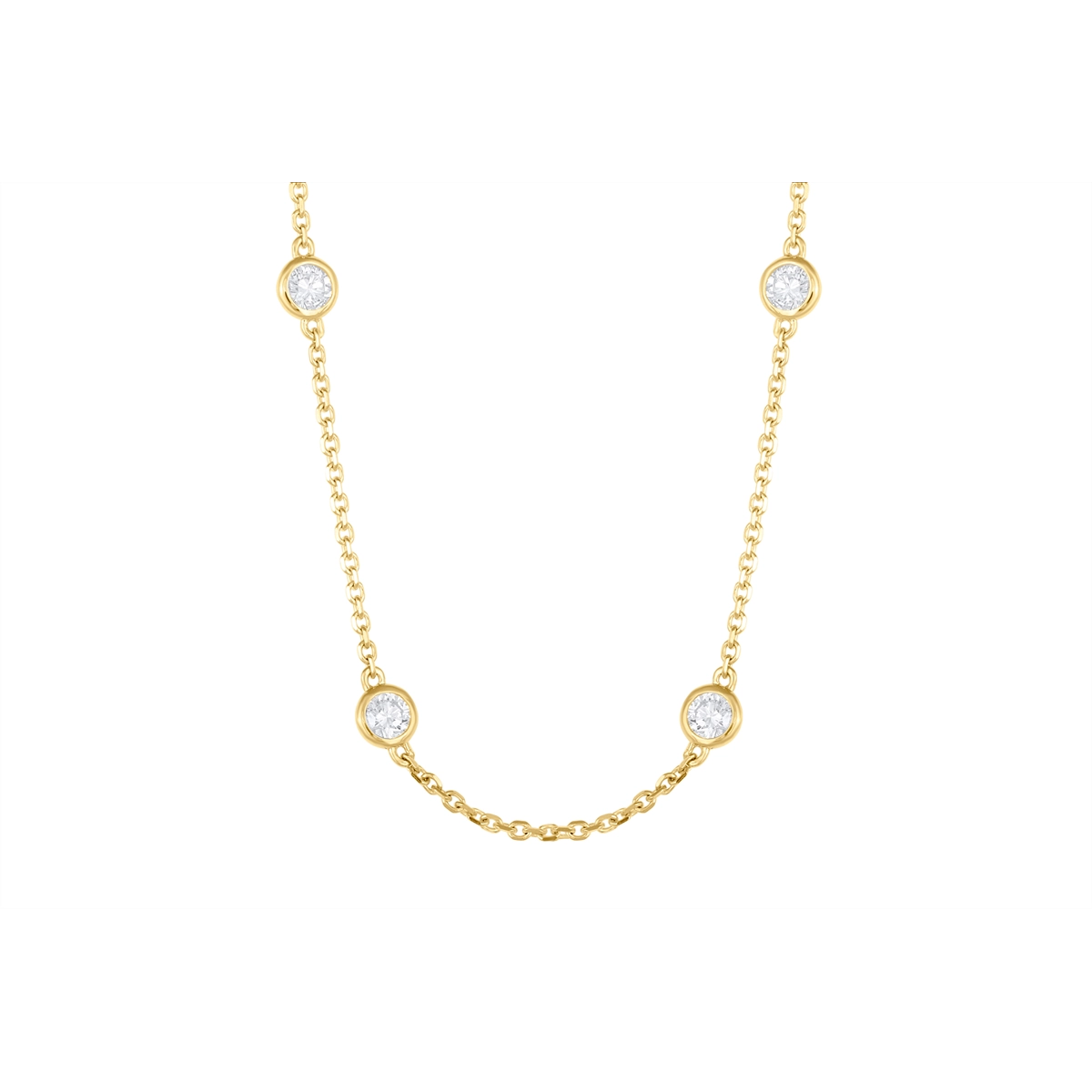 Necklaces Necklaces in Yellow Gold containing Diamond 451701