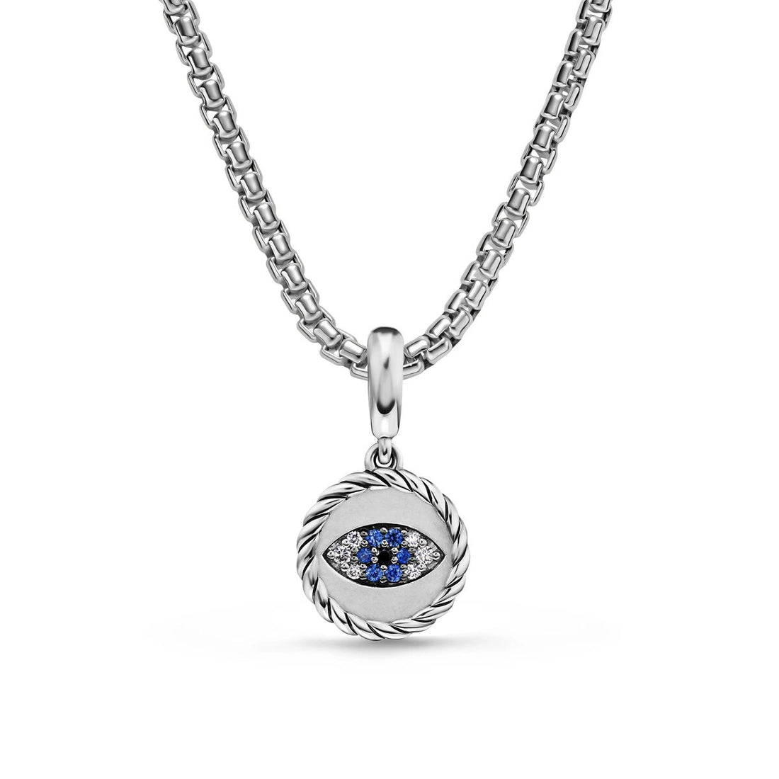 David Yurman Pendants in Silver containing Black diamond, Multi-gemstone, Diamond, Sapphire D18598DSSABSBDDI
