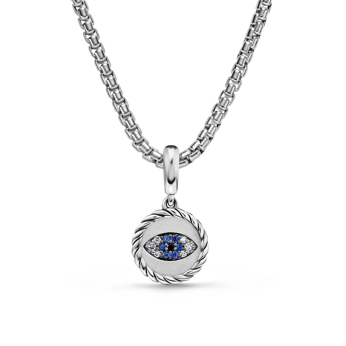 David Yurman Pendants in Silver containing Black diamond, Multi-gemstone, Diamond, Sapphire D18598DSSABSBDDI