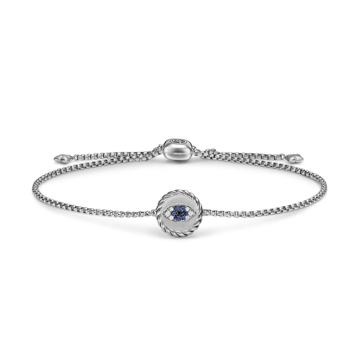 David Yurman Bracelets in Silver containing Black diamond, Multi-gemstone, Diamond, Sapphire B18598DSSABSBDDI