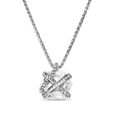 David Yurman Necklaces in Silver containing Other, Multi-gemstone, Diamond N11345DSSACRDI17