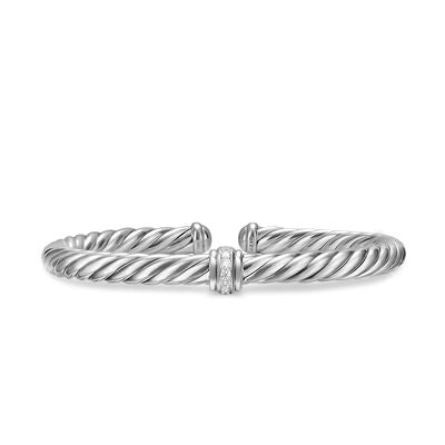 David Yurman Bracelets in Silver containing Diamond B18756DSSADIM