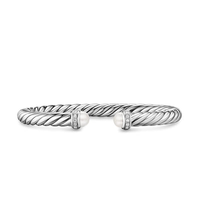 David Yurman Bracelets in Silver containing Diamond, Pearl B18729DSSDPEDIM