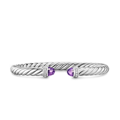 David Yurman Bracelets in Silver containing Amethyst, Diamond B18729DSSAAMDIM