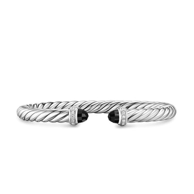 David Yurman Bracelets in Silver containing Black onyx, Diamond B18729DSSABODIM