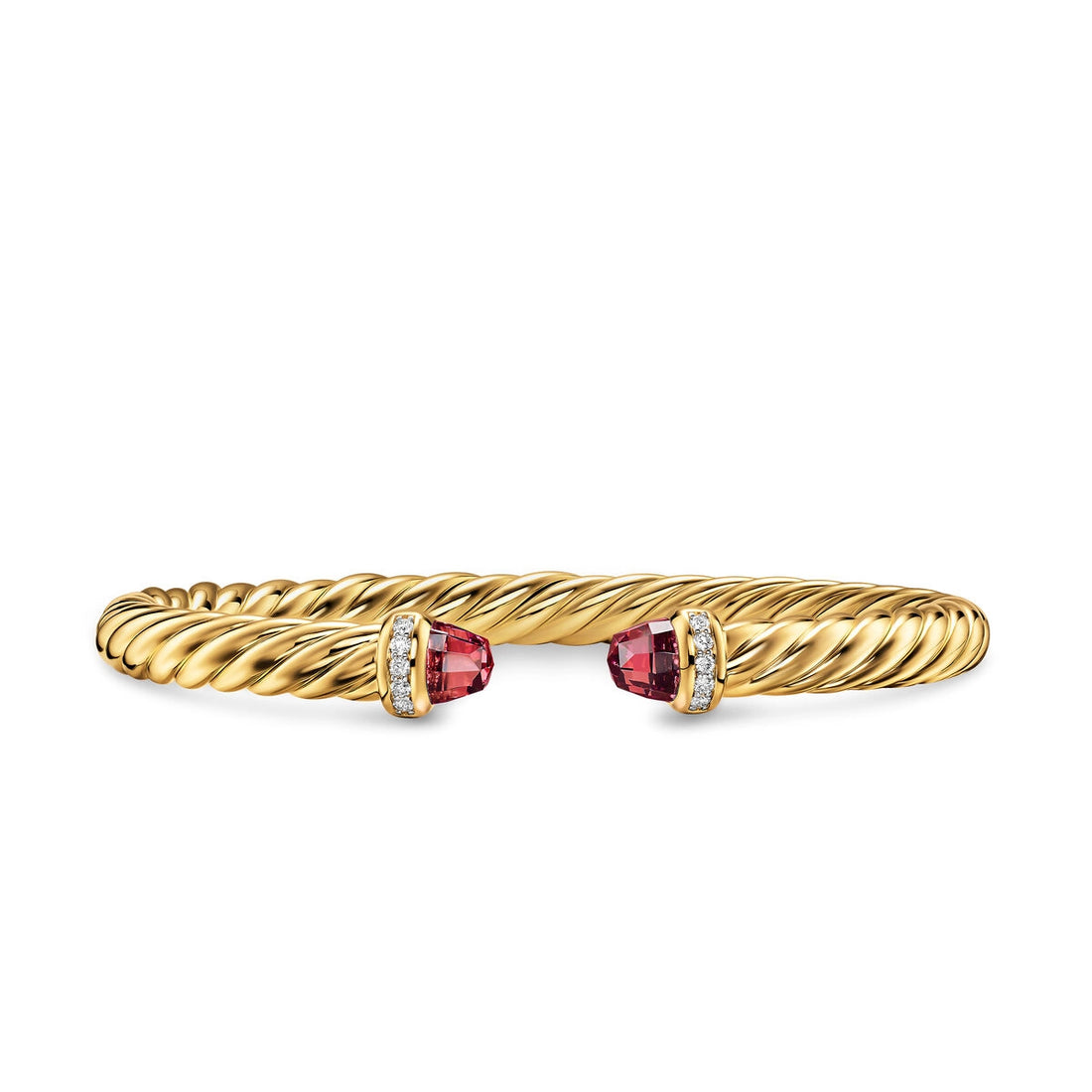 David Yurman Bracelets in Yellow Gold containing Garnet, Multi-gemstone, Diamond B18729D88ARGDIM