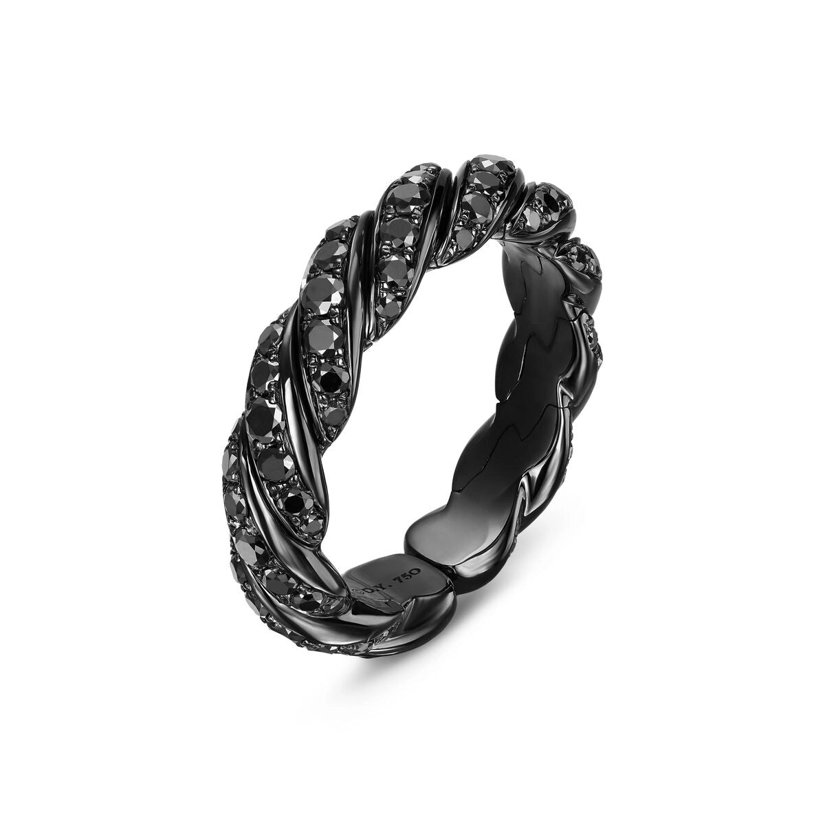 David Yurman Rings in White Gold containing Black diamond R13529DWBABD6-7