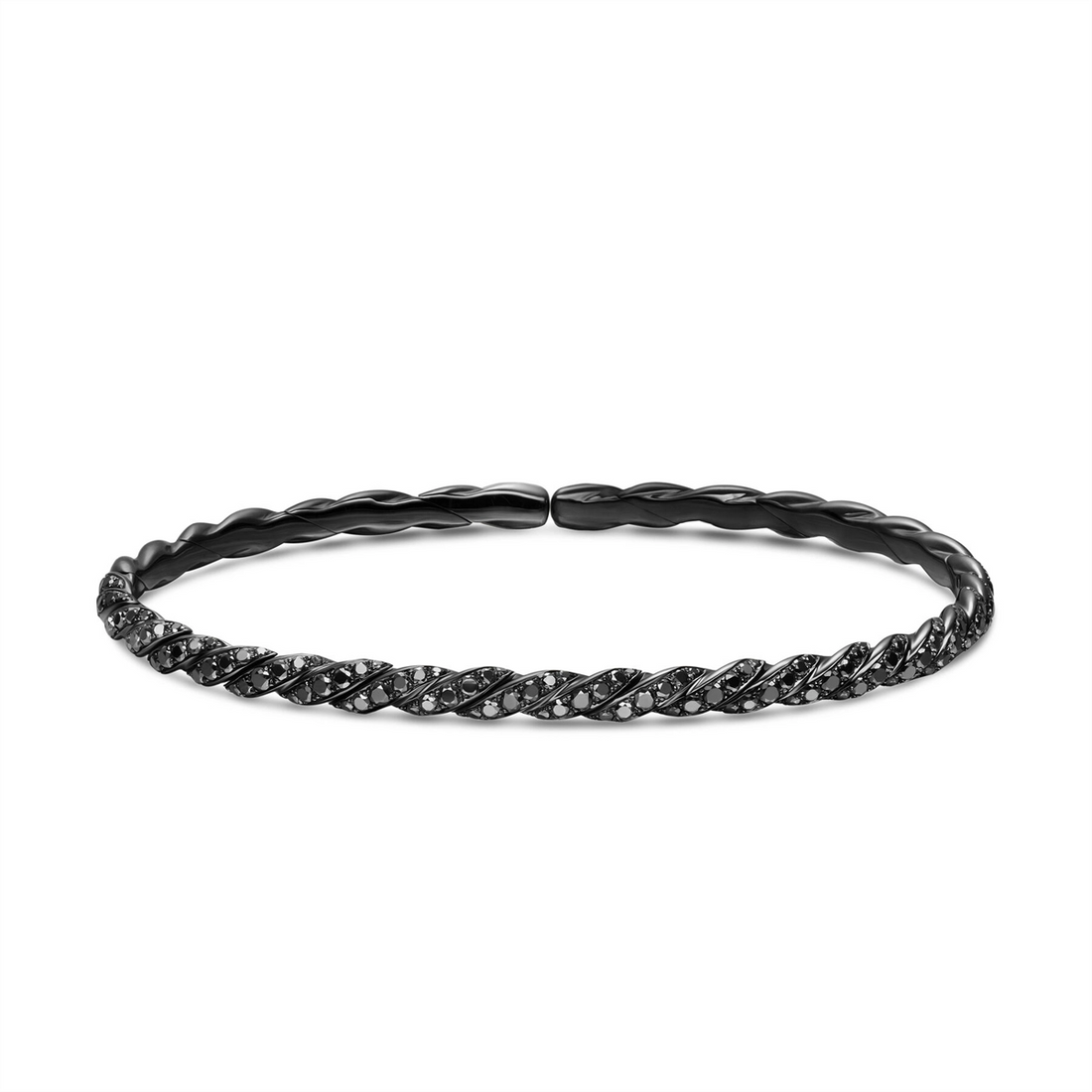 David Yurman Bracelets in White Gold containing Black diamond B13221DWBABDM