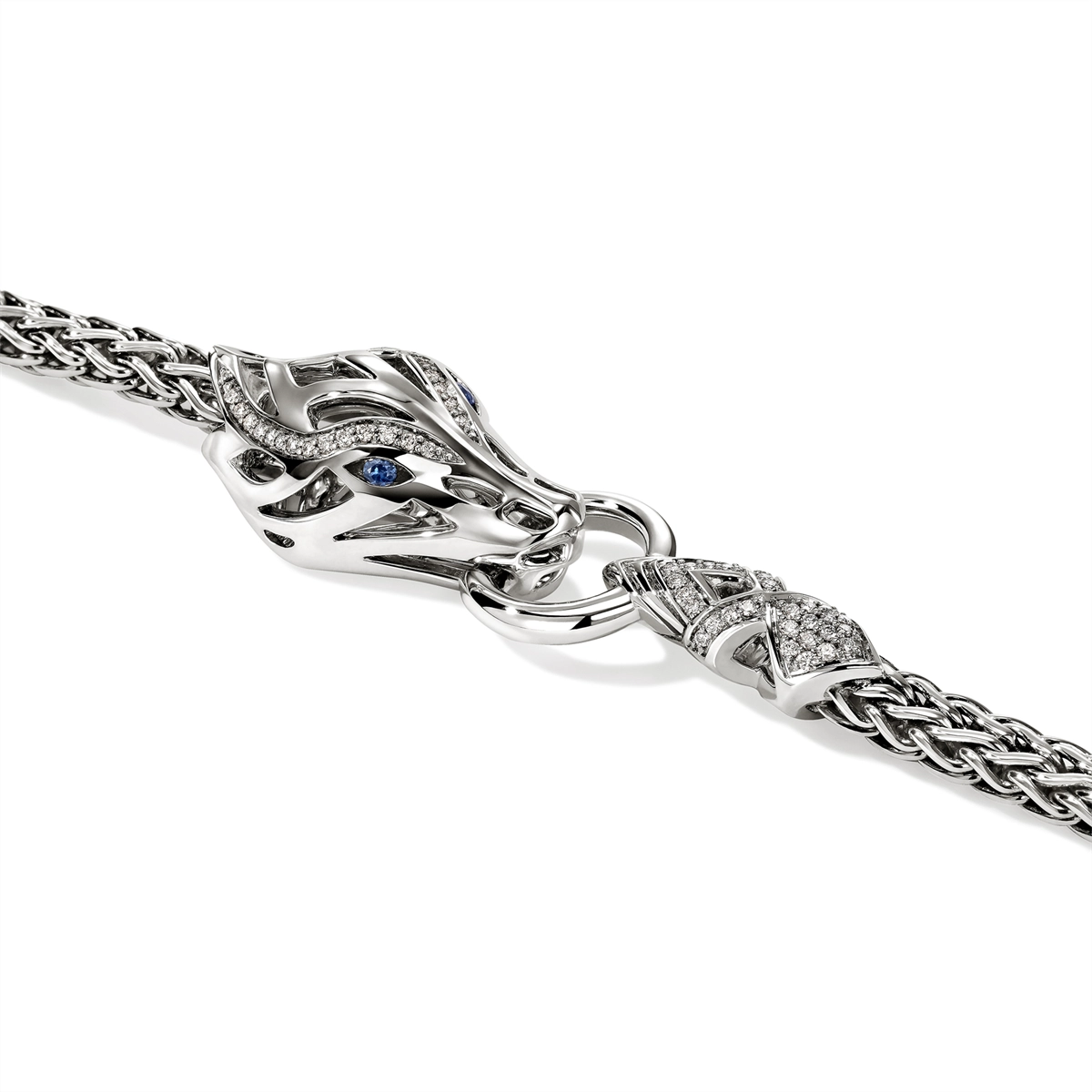 John Hardy Bracelets in Silver containing Multi-gemstone, Diamond, Sapphire BUP603742BSPDIXUM