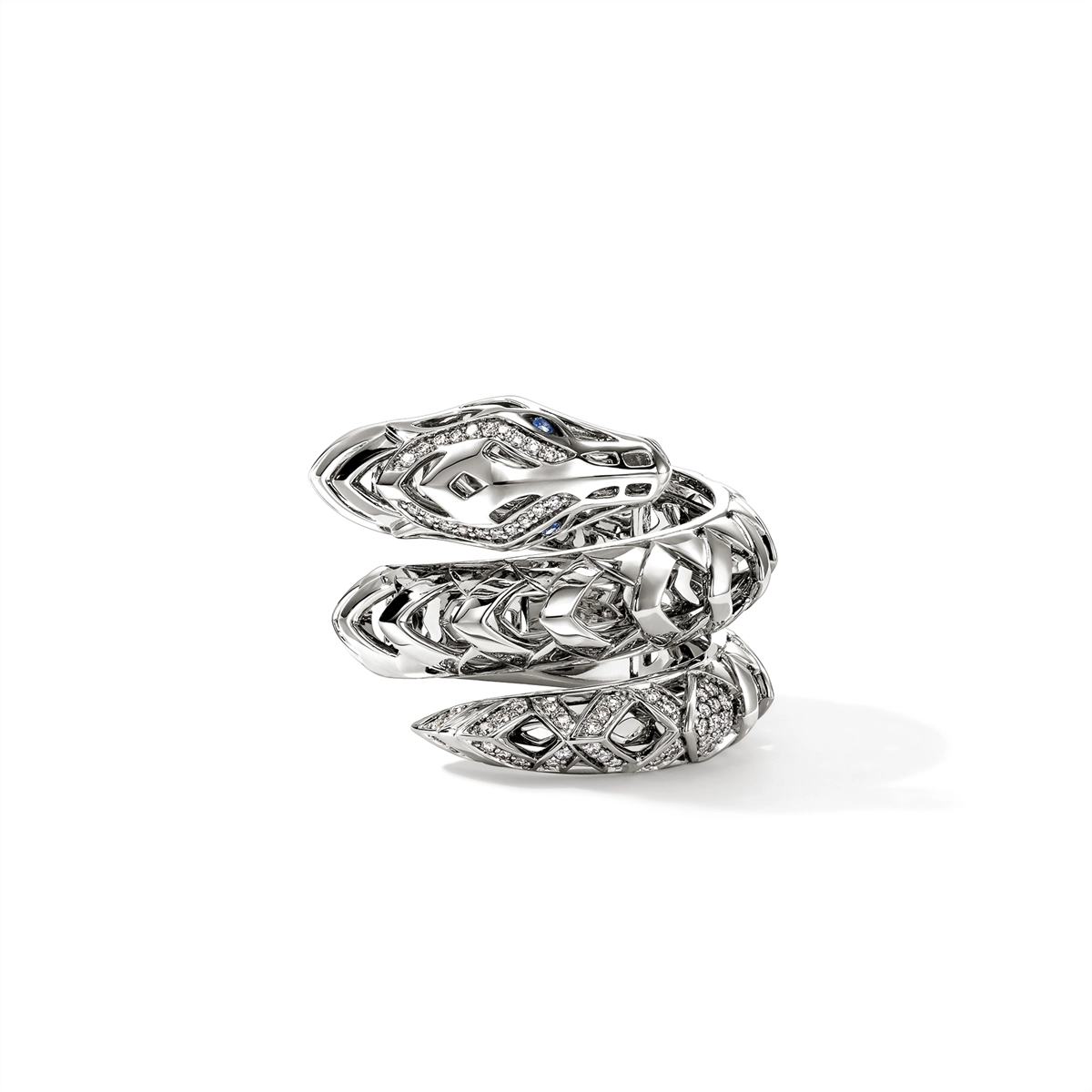 John Hardy Rings in Silver containing Multi-gemstone, Diamond, Sapphire RBP603762BSPDIX7