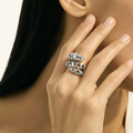 John Hardy Rings in Silver containing Multi-gemstone, Diamond, Sapphire RBP603762BSPDIX7