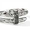 John Hardy Rings in Silver containing Other RBS986804BLSX7