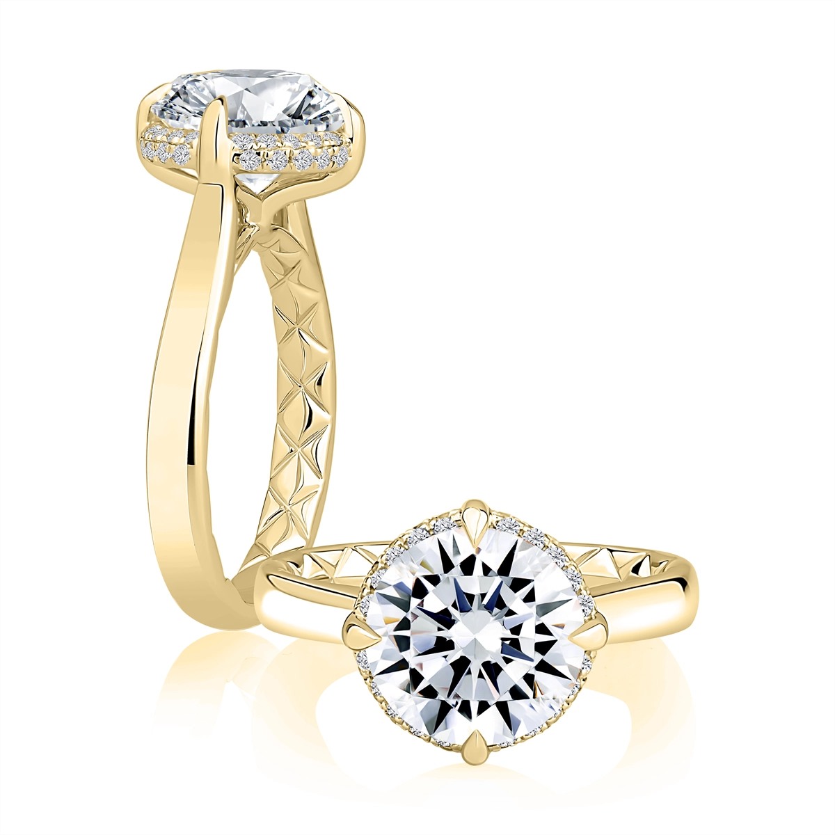 A. Jaffe Engagement Rings in Yellow Gold containing Diamond MECRD3577Q/320