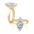 A. Jaffe Engagement Rings in Yellow Gold containing Diamond MECMQ3575Q/360-14Y