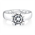 A. Jaffe Engagement Rings in White Gold containing Diamond MECRD3576Q/358