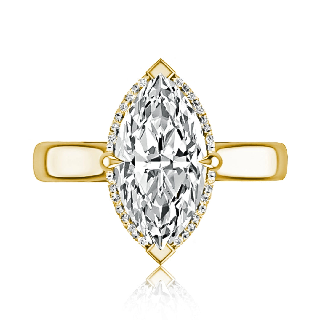 A. Jaffe Engagement Rings in Yellow Gold containing Diamond MECMQ3658Q/370-14Y