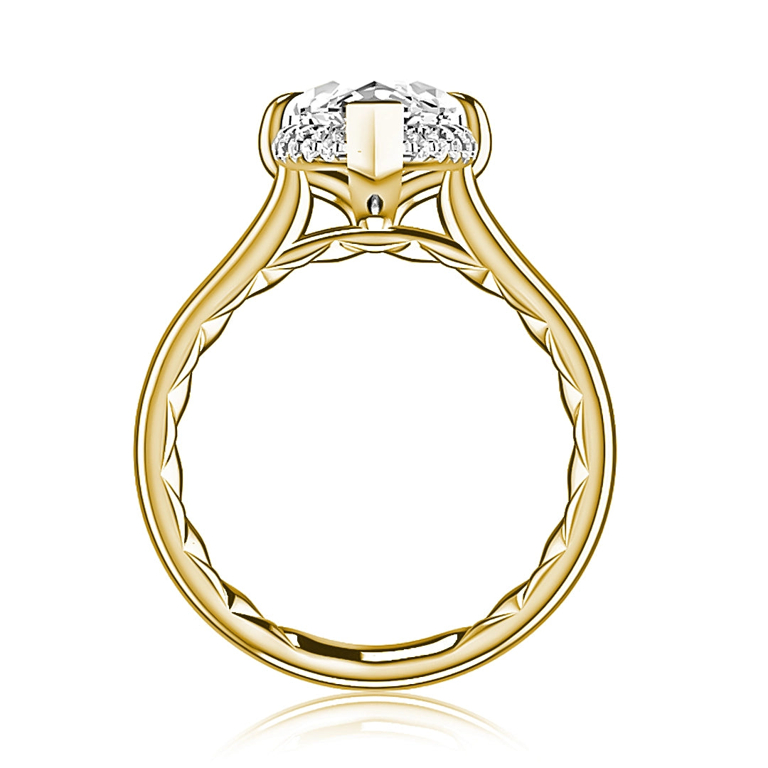 A. Jaffe Engagement Rings in Yellow Gold containing Diamond MECMQ3658Q/370-14Y
