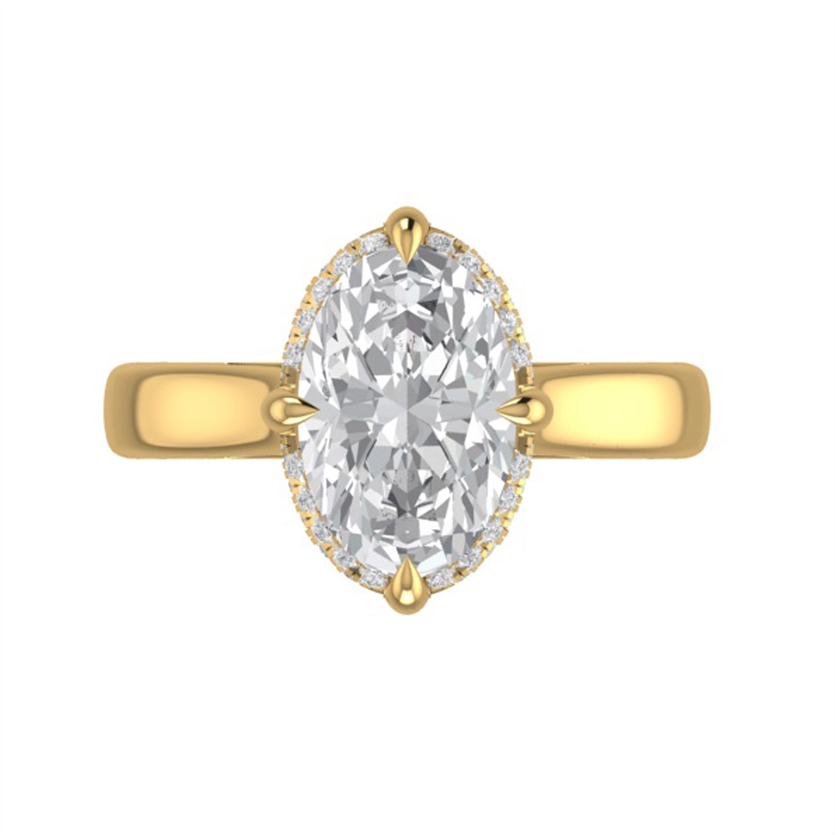 A. Jaffe Engagement Rings in Yellow Gold containing Diamond MECOV3656Q/320-14Y