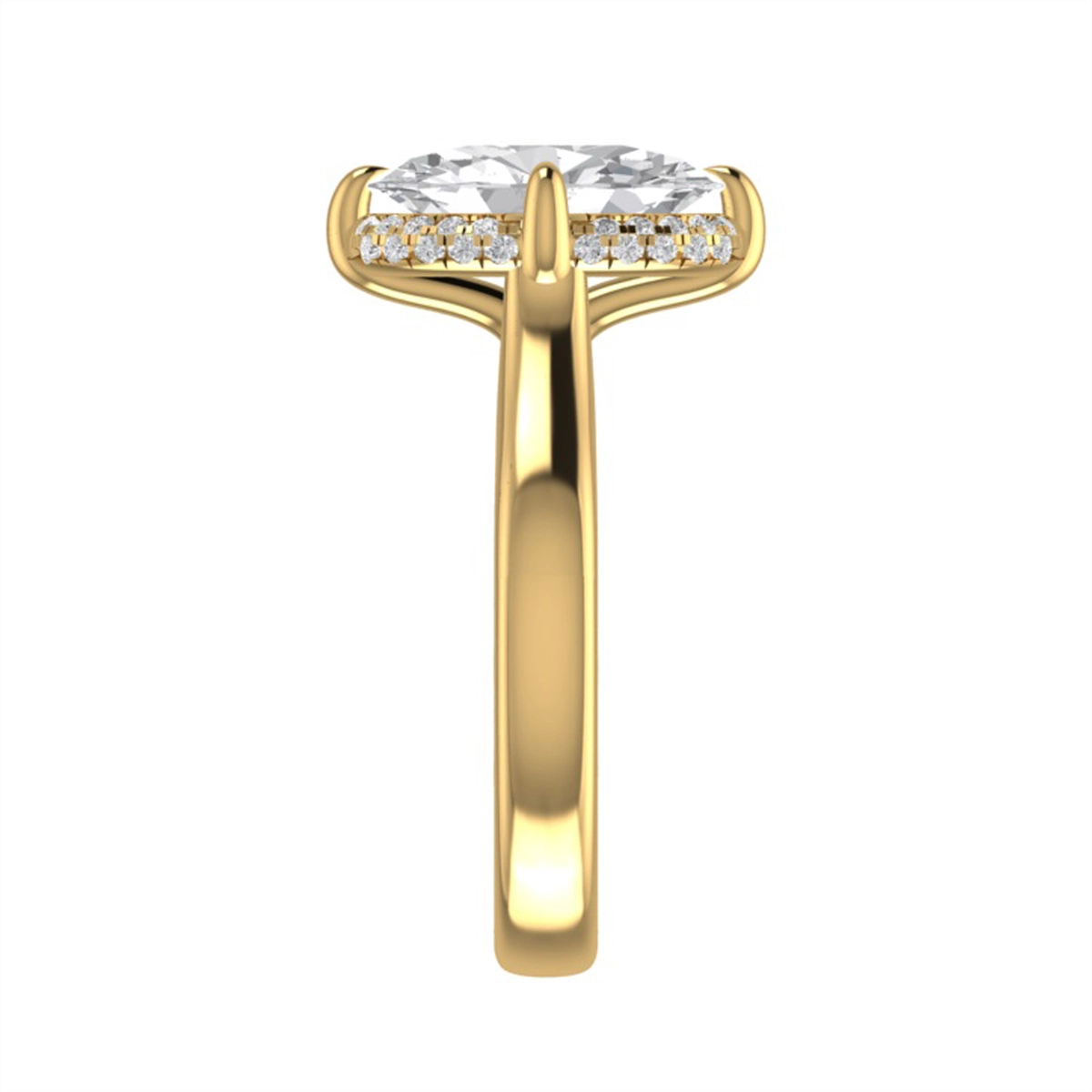 A. Jaffe Engagement Rings in Yellow Gold containing Diamond MECOV3656Q/320-14Y