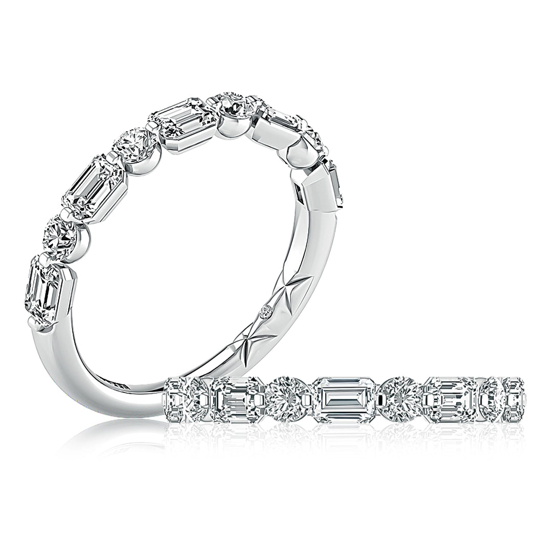 A. Jaffe Wedding Rings in White Gold containing Diamond WRC3655L/101-WP